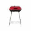 Faszenes Barbecue Sütő Tetővel és Kerekekkel DKD Home Decor Piros Fekete Fém Acél 30 x 40 cm 60 x 57 x 80 cm (60 x 57 x 80 cm) MOST 43366 HELYETT 25382 Ft-ért!