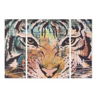   Szett 3 képpel DKD Home Decor Gyarmati Tigris 140 x 3,8 x 100 cm MOST 59384 HELYETT 37577 Ft-ért!