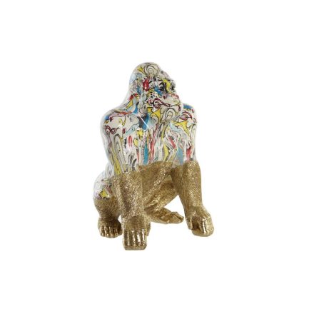 Dekoratív Figura DKD Home Decor 28,5 x 26,5 x 41 cm Aranysàrga Többszínű Gorilla MOST 60134 HELYETT 38056 Ft-ért!