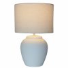 Asztali lámpa DKD Home Decor Fehér Porcelán 25 W 50 W 220 V 38 x 38 x 58 cm MOST 78356 HELYETT 49590 Ft-ért!