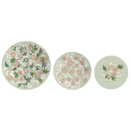 Lapos Tányér DKD Home Decor Porcelán hagyományos 27 x 27 x 3 cm 18 Darabok MOST 60869 HELYETT 38519 Ft-ért!