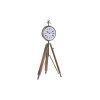 настолен часовник DKD Home Decor 22 x 40 x 80 cm Természetes Ezüst színű Alumínium Tripod Mangófa hagyományos MOST 59601 HELYETT 37717 Ft-ért!