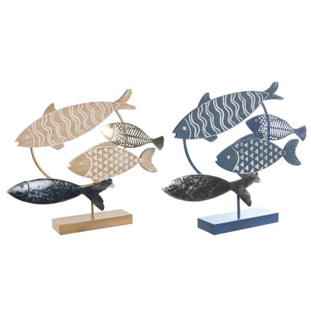 Dekoratív Figura DKD Home Decor 53 x 9 x 45 cm Természetes Kék Aranysàrga Spirálok Mediterrán (2 egység) MOST 56375 HELYETT 28879 Ft-ért!