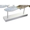 Dekoratív Figura DKD Home Decor 65,4 x 9 x 39,5 cm Ezüst színű Kék Aranysàrga Spirálok Mediterrán (2 egység) MOST 58897 HELYETT 37271 Ft-ért!