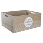   Dekoratív doboz DKD Home Decor Természetes Fa MDF Spirálok Mediterrán 50 x 40 x 22,5 cm MOST 26328 HELYETT 15411 Ft-ért!