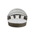   Kerti ágy DKD Home Decor Fehér Alumínium Acél szintetikus rattan 175 x 175 x 145 cm MOST 525963 HELYETT 337339 Ft-ért!