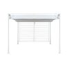 Pergola DKD Home Decor Fehér 296 x 296 x 225 cm Acél MOST 486263 HELYETT 261979 Ft-ért!