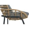 Asztal szett 2 fotellel DKD Home Decor Szürke Fém Kristály szintetikus rattan 55 x 55 x 47 cm MOST 289379 HELYETT 185602 Ft-ért!