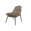 Asztal szett 2 fotellel DKD Home Decor Szürke Fém Kristály szintetikus rattan 55 x 55 x 47 cm MOST 289379 HELYETT 185602 Ft-ért!