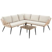   Kerti kanapé DKD Home Decor 128 x 75 x 72 cm Fém szintetikus rattan MOST 424714 HELYETT 323251 Ft-ért!