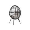 Kerti fotel DKD Home Decor 90 x 65 x 151 cm Fekete Szürke Fém szintetikus rattan MOST 244017 HELYETT 135640 Ft-ért!