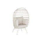   Kerti fotel DKD Home Decor Fehér Fém szintetikus rattan 99 x 71 x 147 cm MOST 221673 HELYETT 142180 Ft-ért!