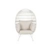 Kerti fotel DKD Home Decor Fehér Fém szintetikus rattan 99 x 71 x 147 cm MOST 221673 HELYETT 142180 Ft-ért!