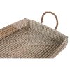 Tálca készlet DKD Home Decor Sárga Természetes 48 x 38 x 15 cm 52 x 38 x 15 cm (2 egység) MOST 47705 HELYETT 27920 Ft-ért!