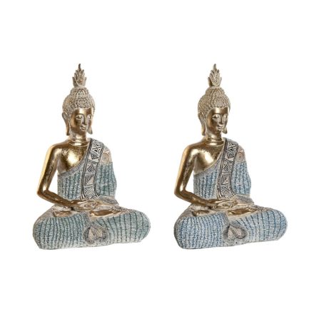 Dekoratív Figura DKD Home Decor 23 x 13 x 34 cm Kék Buddha Türkizkék Keleti Decapé (2 egység) MOST 42167 HELYETT 24679 Ft-ért!