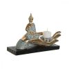 Dekoratív Figura DKD Home Decor 25,7 x 8 x 16 cm Kék Buddha Türkizkék Keleti Decapé (2 egység) MOST 36390 HELYETT 21298 Ft-ért!