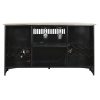 Tárolóbútor DKD Home Decor BAR Fehér Barna Fekete Alumínium Vas Mangófa 157 x 52 x 90 cm MOST 443833 HELYETT 286798 Ft-ért!