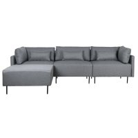   Sarokkanapé DKD Home Decor Szürke Fém modern 276 x 152,5 x 84 cm MOST 657191 HELYETT 421512 Ft-ért!