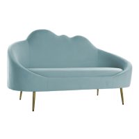   Kanapé DKD Home Decor Kék Aranysàrga Égszínkék Fém Felhők Scandi 155 x 75 x 92 cm MOST 272162 HELYETT 204816 Ft-ért!