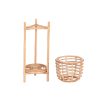 Kaspó DKD Home Decor 25 x 25 x 70 cm Természetes Rattan Bali MOST 50095 HELYETT 29317 Ft-ért!