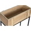 Virágcserepek készlete DKD Home Decor 50 x 24 x 80 cm Természetes Fekete Fém Fa MOST 91296 HELYETT 57775 Ft-ért!