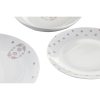 Edénykészlet DKD Home Decor Fehér Rózsaszín Porcelán Scandi 18 Darabok 27 x 27 x 3 cm MOST 62803 HELYETT 39743 Ft-ért!