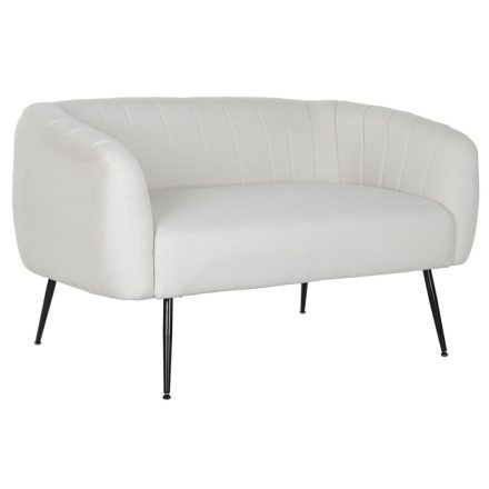 Kanapé DKD Home Decor Fekete Greige Hab Fa Fém Bársony Scandi 129 x 75 x 73 cm MOST 258364 HELYETT 165710 Ft-ért!