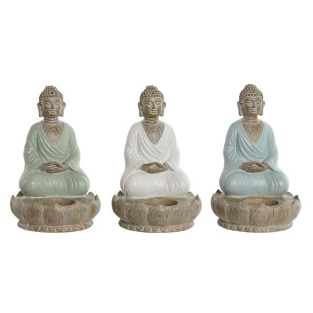 Dekoratív Figura Home ESPRIT Fehér Zöld Türkizkék Buddha Keleti 12 x 12 x 18,5 cm (3 egység) MOST 30032 HELYETT 17577 Ft-ért!