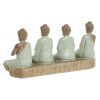 Dekoratív Figura Home ESPRIT Fehér Zöld Buddha Keleti 24 x 9 x 11 cm (2 egység) MOST 32848 HELYETT 19222 Ft-ért!