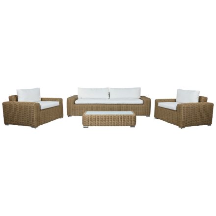 Kanapé és Asztal Készlet Home ESPRIT Kristály szintetikus rattan 248 x 85 x 80 cm MOST 1647940 HELYETT 1056951 Ft-ért!