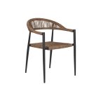   Szék Home ESPRIT Barna Fekete Alumínium Rattan 56 x 60 x 78 cm MOST 86941 HELYETT 55022 Ft-ért!