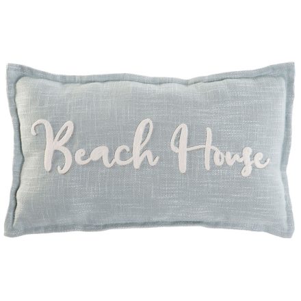 Párna Home ESPRIT Beach Fehér Égszínkék Mediterrán 60 x 10 x 35 cm MOST 12522 HELYETT 7491 Ft-ért!