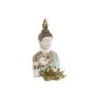   Dekoratív Figura Home ESPRIT Türkizkék Aranysàrga Buddha Keleti 12 x 12 x 22 cm MOST 13643 HELYETT 8168 Ft-ért!