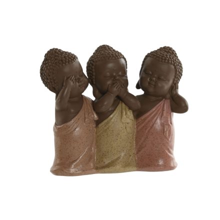 Dekoratív Figura Home ESPRIT Narancszín Korall Lime Gyanta Buddha Keleti 15,5 x 6 x 13 cm MOST 9923 HELYETT 5936 Ft-ért!