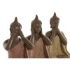 Dekoratív Figura Home ESPRIT Narancszín Korall Lime Gyanta Buddha Keleti 9 x 6 x 13 cm (3 egység) MOST 14919 HELYETT 8929 Ft-ért!