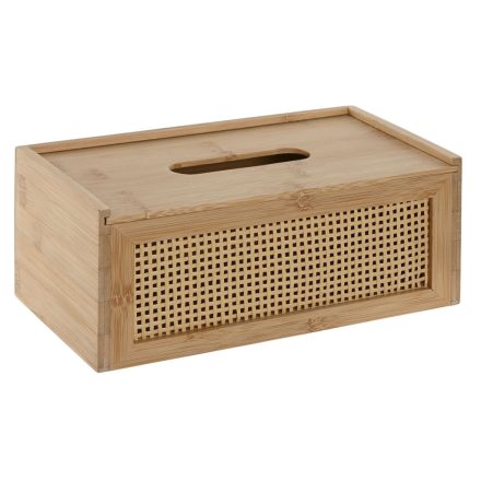 Zsebkendőtartó doboz Home ESPRIT Bambusz Rattan 25 x 13 x 10 cm MOST 6907 HELYETT 3878 Ft-ért!