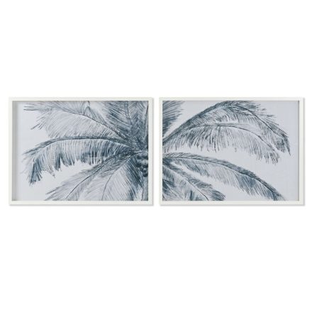 Kép Home ESPRIT Kék Fehér Pálmafák Mediterrán 80 x 2 x 60 cm (2 egység) MOST 104181 HELYETT 65927 Ft-ért!