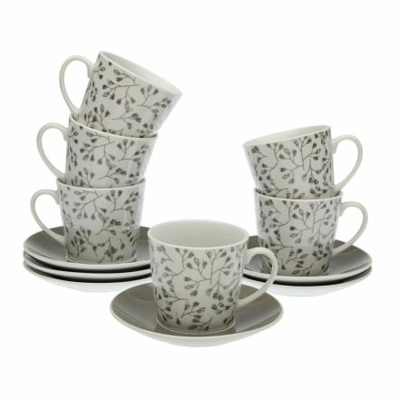 Csésze Szett Alátétekkel Versa Oxford Porcelán 9 x 14 x 14 cm 10,5 x 8 x 6 cm 14 x 14 x 2 cm (12 pcs) MOST 28029 HELYETT 17437 Ft-ért!