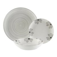   Evőeszközök Versa Flores Szürke 18 Darabok Porcelán MOST 926569 HELYETT 42587 Ft-ért!