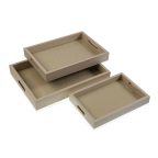   Tálca készlet Versa Fa MDF 30 x 5,5 x 40 cm (3 Darabok) MOST 28841 HELYETT 10103 Ft-ért!