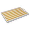 Tálca Versa Sárga Fa MDF 30 x 5 x 45 cm Csíkok MOST 13032 HELYETT 8111 Ft-ért!