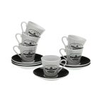   6 Csésze Alátéttel Készlet Versa Gourmet Porcelán MOST 14208 HELYETT 7077 Ft-ért!