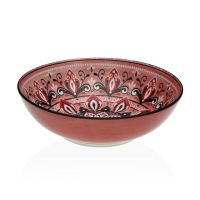   Salátás Tál Versa Piros Kerámia Porcelán 22,5 x 9 x 22,5 cm MOST 11826 HELYETT 5895 Ft-ért!