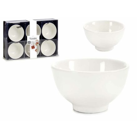 Tálkészlet Porcelán Fehér 150 ml 6 Darabok 11 x 5,5 x 11 cm MOST 10743 HELYETT 3530 Ft-ért!