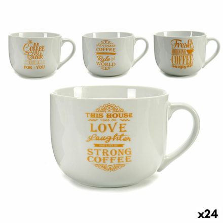 чаша за чай Coffee Porcelán Aranysàrga Fehér 500 ml 24 egység MOST 42941 HELYETT 29259 Ft-ért!