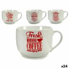   чаша за чай Coffee Porcelán Piros Fehér 500 ml 24 egység MOST 34278 HELYETT 23356 Ft-ért!