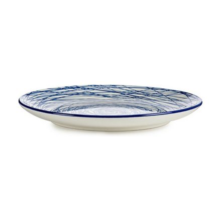 Lapos Tányér Csíkok Kék Fehér Porcelán 24 x 2,8 x 24 cm (6 egység) MOST 19614 HELYETT 7830 Ft-ért!