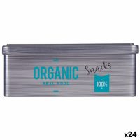   csónak Organic Snacks Szürke Bádog (11 x 7,1 x 18 cm) (24 egység) MOST 48966 HELYETT 33368 Ft-ért!