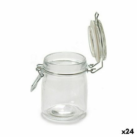 Korsó Hermetikus lezárás Átlátszó Szilikon Króm 150 ml 9 x 9,5 x 6,5 cm (24 egység) MOST 29058 HELYETT 18635 Ft-ért!