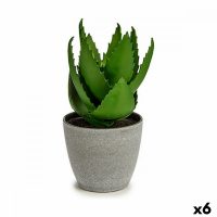   Dekor növény Aloe vera 15 x 23,5 x 15 cm Szürke Zöld Műanyag (6 egység) MOST 30512 HELYETT 19570 Ft-ért!